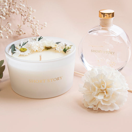 Floral Candle Coconut Lime