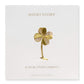 Gold Bookmarks Floral and Fauna 4 leaf clover