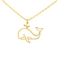 Necklace Cute Whale Stencil