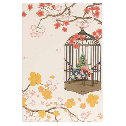 Card Crane in Cage Blossom Green