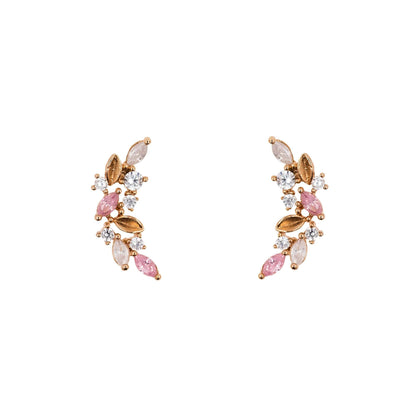 Earring Floral Crescent