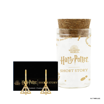 Harry Potter Hoop Earring Diamante Deathly Hallows